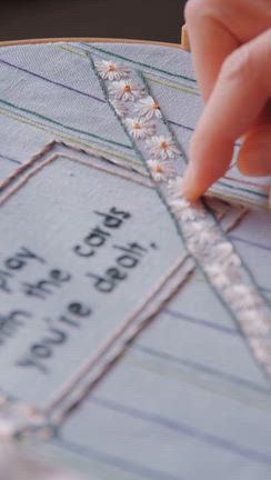 フレンチノットを刺して完成！の記事動画