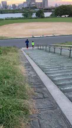 夕焼けの中の自主練　(ヒトネス)の記事動画