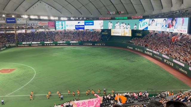 （10月1日）中日戦＠シーズン最終戦、いろいろセレモニーの記事動画