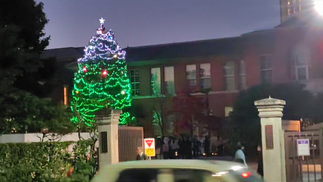 同志社女子大クリスマスツリー点灯式の記事動画