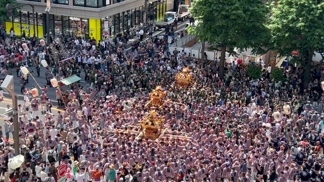 令和7年神田明神祭は大盛り上がりですの記事動画