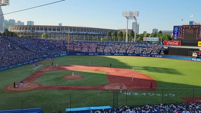 ９月はまたここ、神宮にて観戦したいなと思います。の記事動画