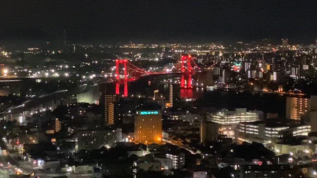 若松の夜景とイルミネーションの記事動画