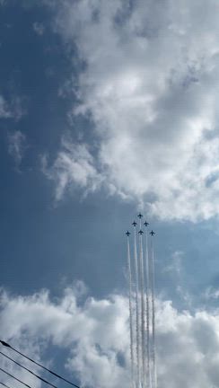 川崎で見た❣️ブルーインパルスの記事動画