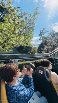 ★番外大人のプチ遠足編・可愛い赤バスで東京お花見ツアーの記事動画