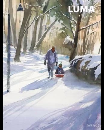 生成AIで動かしてみた -Tried moving my watercolor-の記事動画