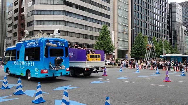 沿道で男子マラソンみてきたよの記事動画