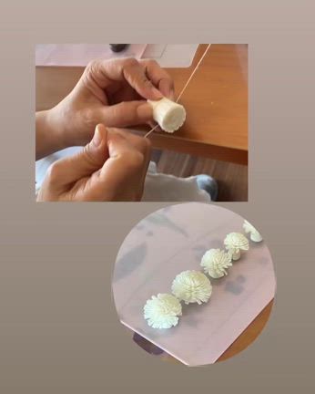 ソラペーパーで作るランプシェード・ナイフで作るソラフラワーの記事動画