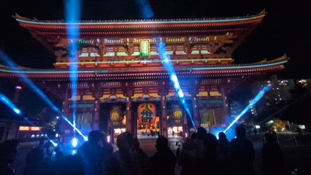 プロジェクションマッピング【浅草寺】の記事動画