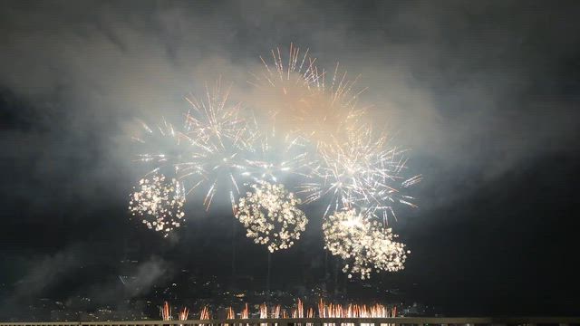オーシャンスパフーアと花火を屋上で観覧＼(^o^)／の記事動画