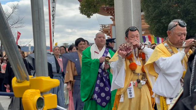 【節分祭】成田山不動尊の豆まきへ！の記事動画