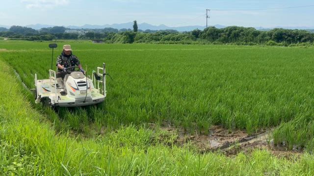 田んぼ溝切りの記事動画