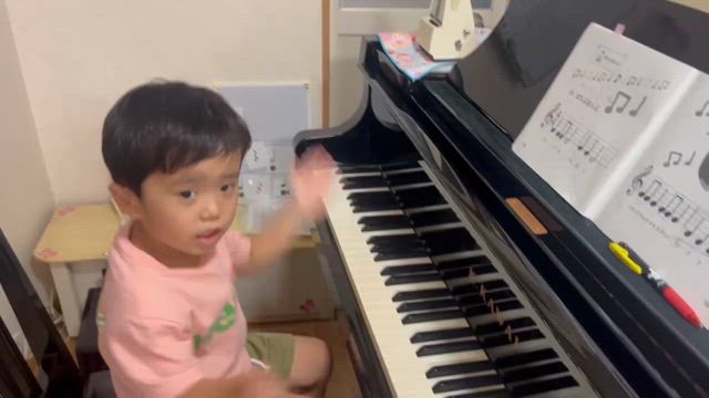 50曲合格と入会してくれた年少くんの記事動画