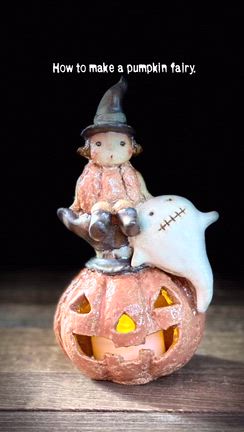 陶彫刻【かぼちゃの妖精】 の記事動画