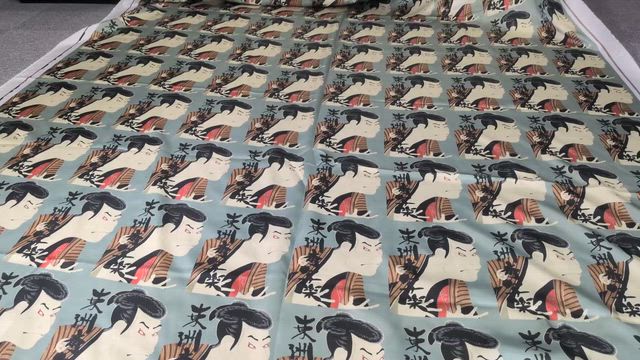 【新商品】東洲斎写楽「三代目大谷鬼次の江戸兵衛」プリント裏地が登場！の記事動画