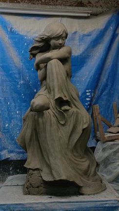 日展出品作品『めぐりめぐる』制作過程の記事動画