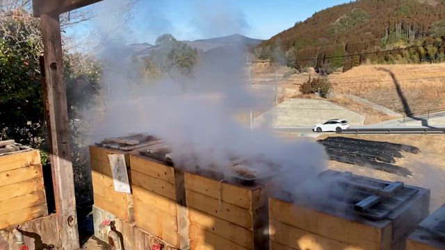 【豊礼の湯】絶景を観ながら露天風呂.…その後は極楽蒸し釜料理♪の記事動画