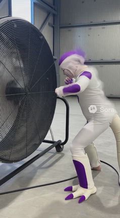 ジェットコースターと巨大扇風機！の記事動画