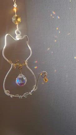ねこねこサンキャッチャー【ラスト1点】 - moonstone