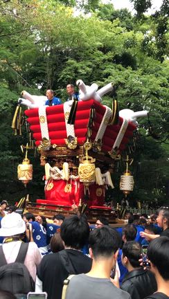枚岡神社の秋郷祭の記事動画
