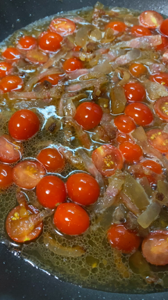 レシピ:グアンチャレハーム、トマトとプロボロネバルパダナチーズのスパゲティ。の記事動画