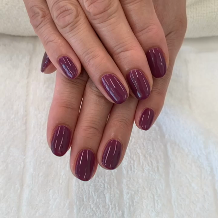 秋限定カラー　ワンカラーネイル　オフィスネイルの記事動画