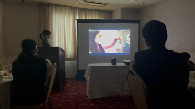 先日行われた入社式の動画の記事動画