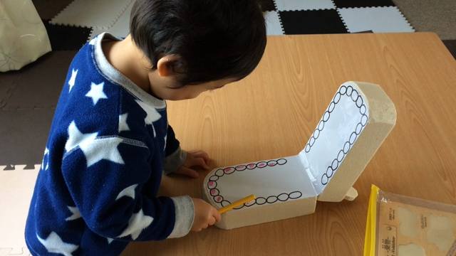 歯磨きの練習用に【歯磨きかばちゃん１号】出来ましたの記事動画