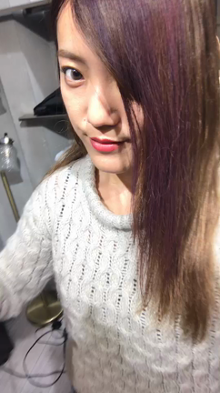 温度で色が変わるヘアカラーをやってみました！の記事動画