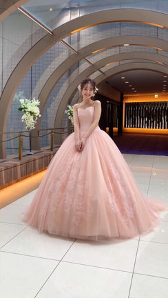 新作ジルスチュアート ピンクカラードレス動画 スポサブランカ 大阪