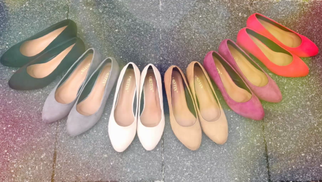 秋カラーが可愛い♡歩きやすい♪スエードパンプスの記事動画