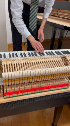 ピアノのハンマーが踊っている♪【ピアノ調律】の記事動画