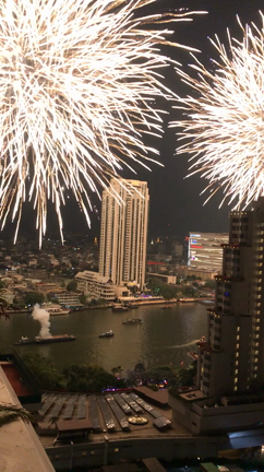 2019年年越しバンコク⑦動画～カウントダウンの花火の記事動画