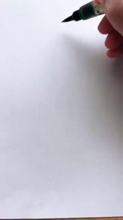 「筆ペンで描くツリー」の記事動画