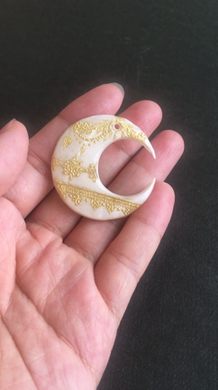 I様完全オリジナル18金ネックレス　リアルラクシュミー24金箔アート　の記事動画