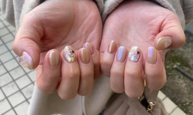 どんより冬のくすんだ手肌をジェルネイルで透明感UPで明るく見せる♡の記事動画