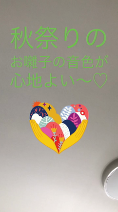 台風一過☆秋祭りです♪の記事動画