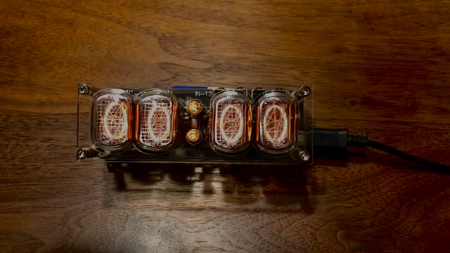 ニキシー管時計 言うまでもない 木製 IN-12 4Tube