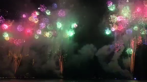 ホノルルフェスティバルの長岡花火2017の記事動画