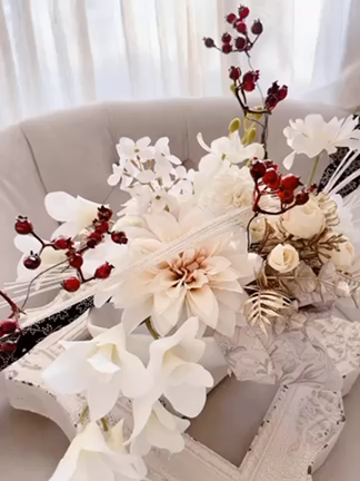 お正月アレンジとしめ縄飾りのご案内の記事動画