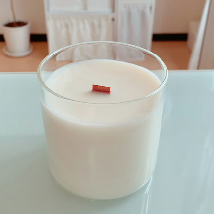 ウッド芯のソイキャンドルを灯してみた♪の記事動画