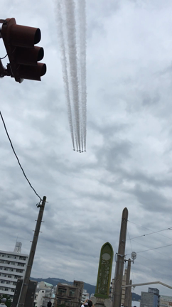 ブルーインパルス&高知市納涼花火大会の記事動画