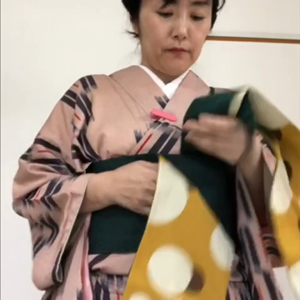 半幅帯 矢の字ふう 私がいつもしてまーす 動画ありの記事動画