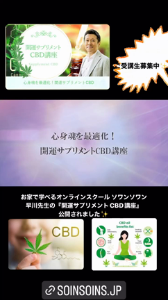 早川先生の「心身魂を最適化！開運サプリメントCBD講座」の記事動画