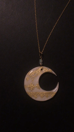 I様完全オリジナル18金ネックレス　リアルラクシュミー24金箔アート　の記事動画