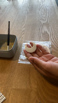 I様完全オリジナル18金ネックレス　リアルラクシュミー24金箔アート　の記事動画