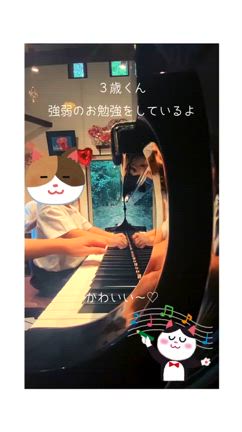 ３歳生徒ちゃん、強弱の練習をしたよ♡の記事動画