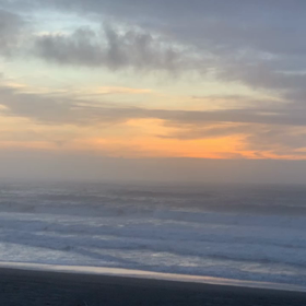 8月13日千葉北、東浪見の朝の波の画像