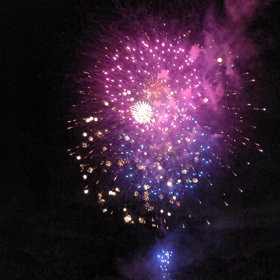 地元の花火の画像