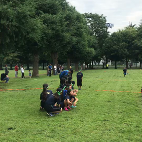 10色リレー バトン渡し⑨の画像